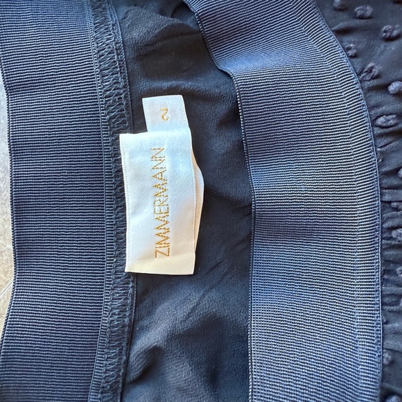 Zimmermann Black Silk Asymmetrical Hanker Chief Hem Skirt Size 2 or Medium - Picture 5 of 9